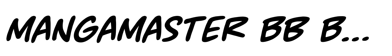 MangaMaster BB Bold Italic